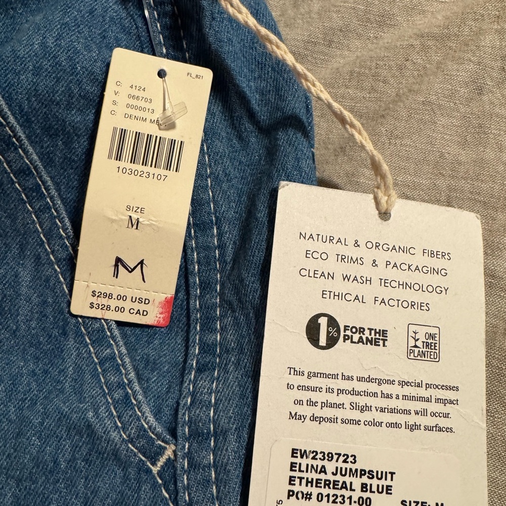 Etica Alina Blue Denim Jumpsuit- Anthropologie - Picture 6 of 12